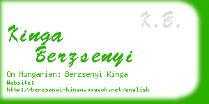 kinga berzsenyi business card